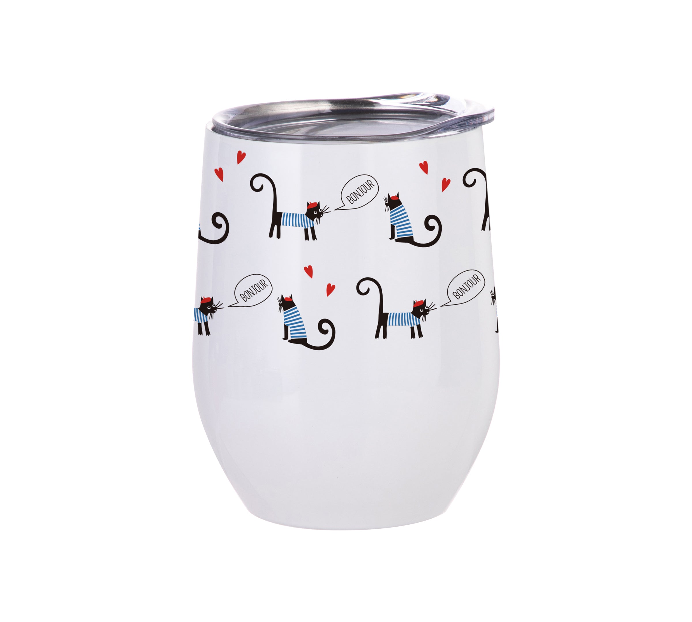 Pearl Coating™ 12oz Sublimation Stainless Steel Stemless Wine Cup with Lid White - Pack of 5 - Joto Imaging Supplies Canada